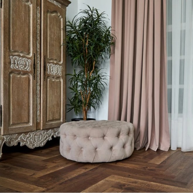 Кварц виниловый ламинат Vinilam Parquet Herringbone IS11177 Паркет Версальский - фото 7