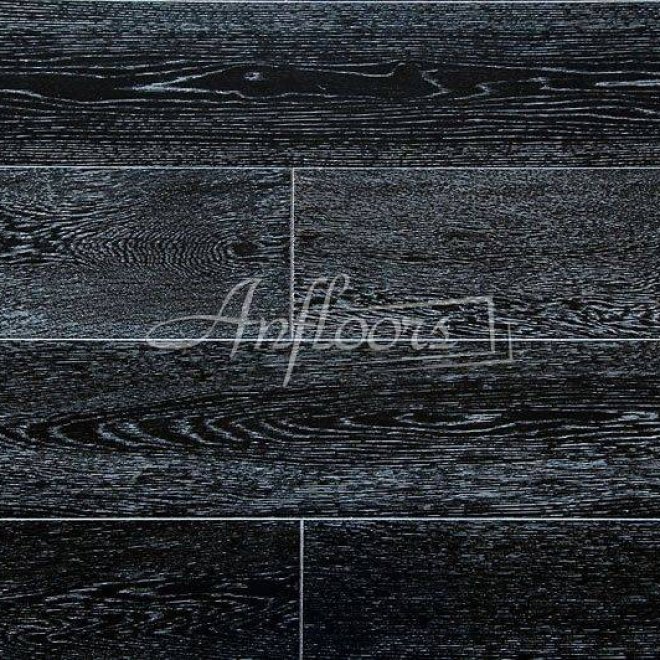 Массивная доска Amber Wood Amber Wood Дуб черно-белый 18х120х300-1800 - фото 1
