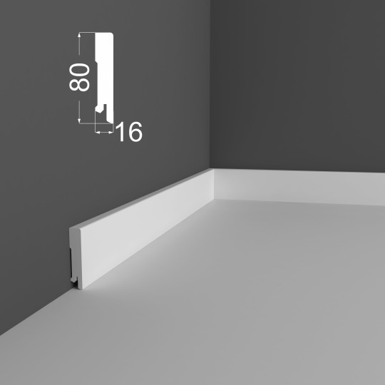 Плинтус Ликорн МДФ Грунтованный Р 6.80.16 - фото 3