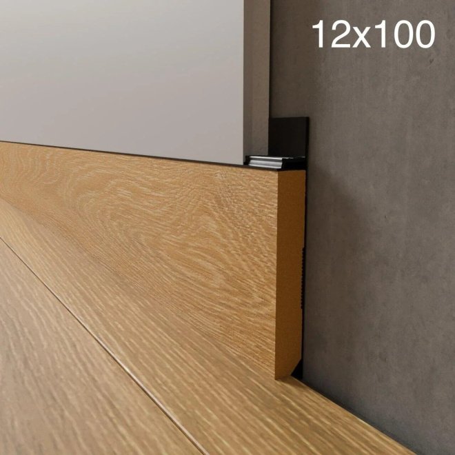 Плинтус Luxury Wood Decor Invisible™ Вставка МДФ шпонированная дубом (без покрытия) - фото 3
