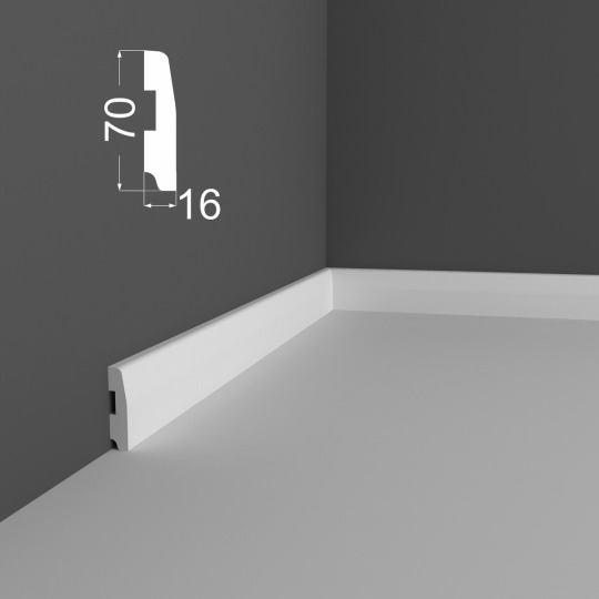 Плинтус Ликорн МДФ Грунтованный Р 12.70.16 - фото 3