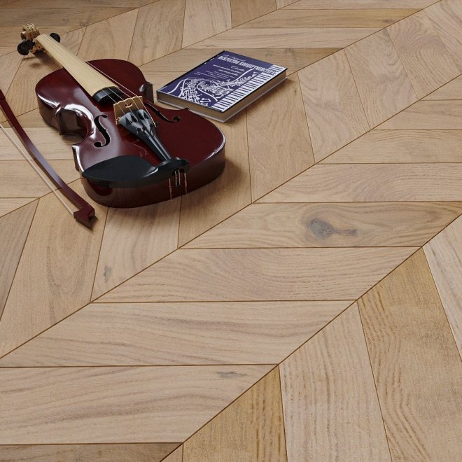 Паркет ёлка Gran Parte Французская ёлка 011 Дольче Дольче 15х150х460 - фото 1