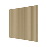 Стеновые панели Ликорн Полосы Под покраску бежевый - 1