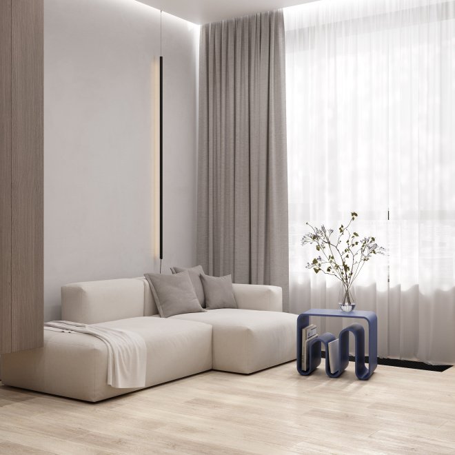 Кварц виниловый ламинат FirstFloor FirstFloor 1F043 Ледяной дуб скетч/Sketch Oak Frozen - фото 9
