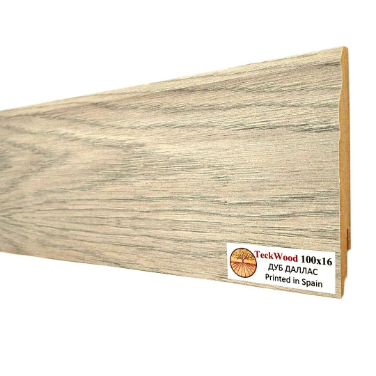 Плинтус TeckWood Цветной 100х16 Дуб Даллас (Oak Dallas) - фото 2