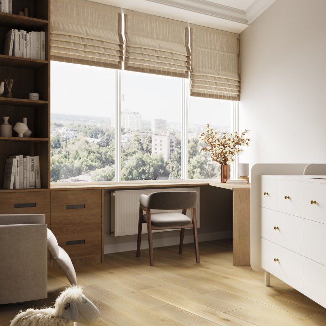 Кварц виниловый ламинат FirstFloor FirstFloor 1F012 Бежевый старый дуб/Old Oak Beige - фото 10