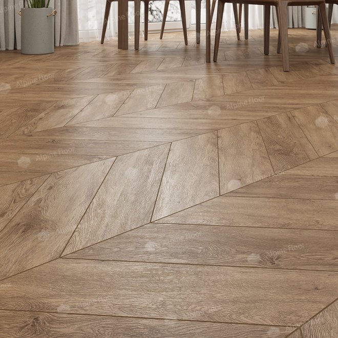 Кварц виниловый ламинат Alpine Floor Chevron Alpine ECO 18-10 Гевуина - фото 4