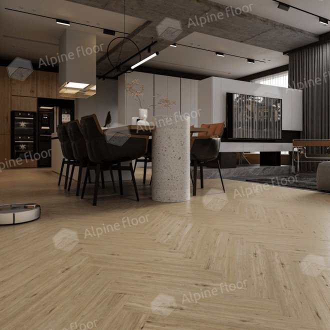 Ламинат Alpine Floor Herringbone 8 Pro Herringbone 8 Pro LF102-01 Дуб Лион - фото 3