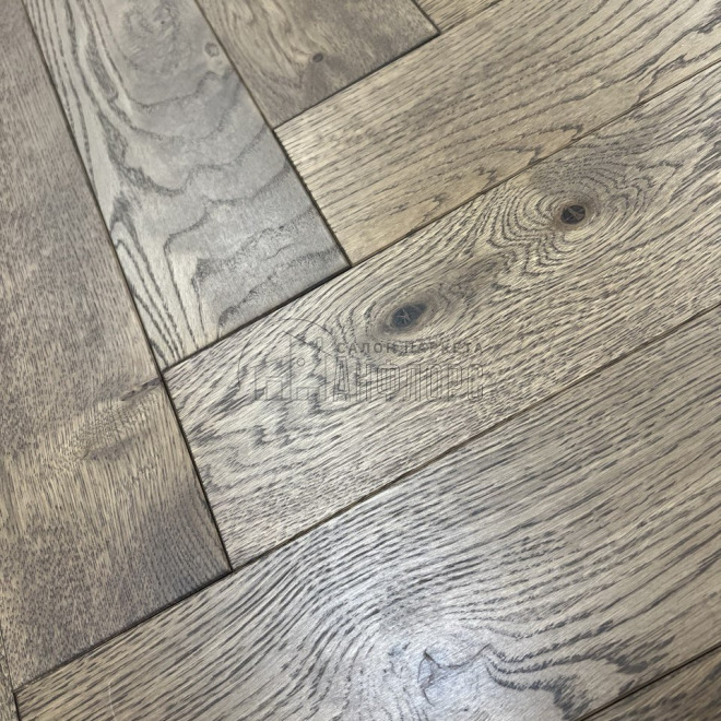 Паркет ёлка Brinel Английская ёлка Дуб Union Дуб Union 15х100х600 Рустик - фото 2