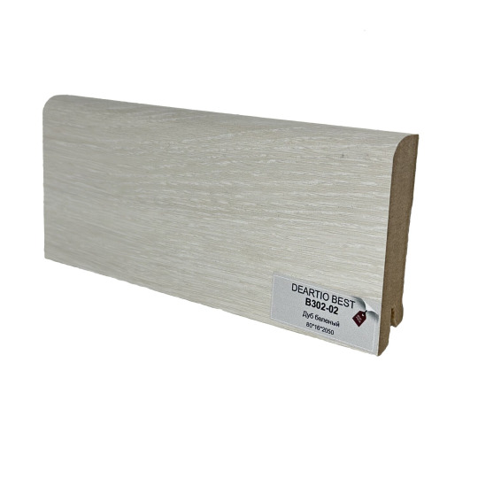 Плинтус DeArtio В302-02 Дуб белёный от 16 мм  - фото 1