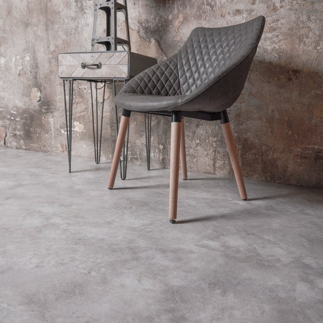 Кварц виниловый ламинат Vinilam Ceramo Stone 61606 Бетон - фото 1
