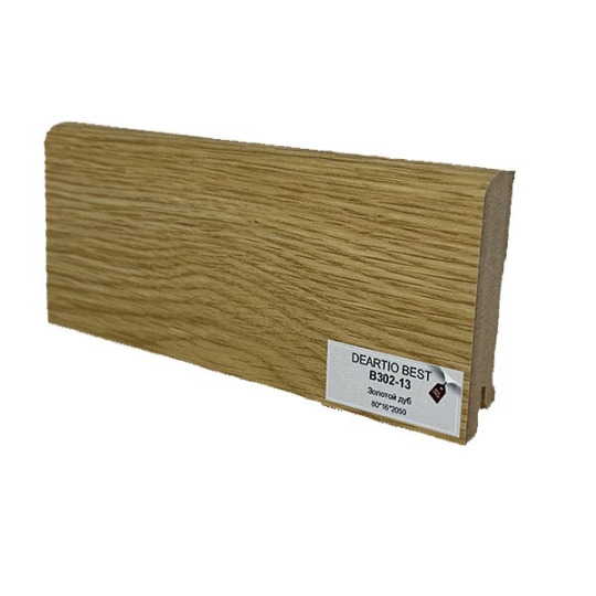 Плинтус DeArtio В302-13 Дуб золотой от 16 мм  - фото 1