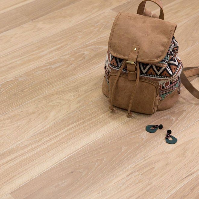 Паркетная доска Polarwood 1-полосная PW Oak Premium 138 Mercury White Oiled PW Oak Premium 138 Mercury White Oiled 14x138x1800 - фото 2