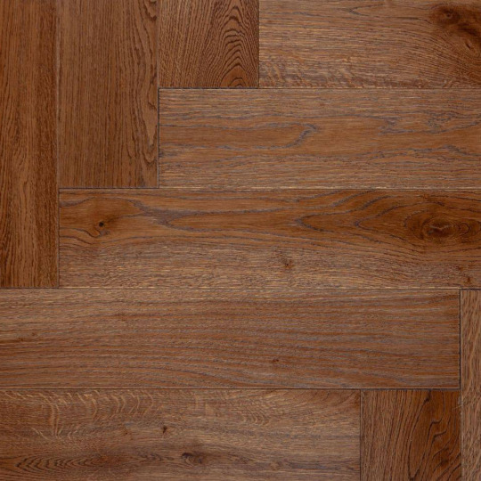 Паркет ёлка Kraft Parkett Английская ёлка 405 Дуб Рустик - фото 1