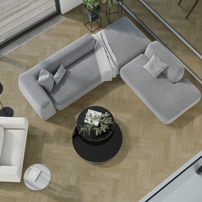 Кварц виниловый ламинат Quartz Parquet Английская ёлка 33-419 Дуб Карельский - фото 2