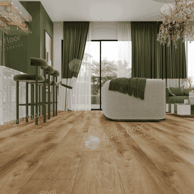 Кварц виниловый ламинат Alpine Floor Premium 12 ECO 24-7 Дуб Карте

12 мм - фото 4