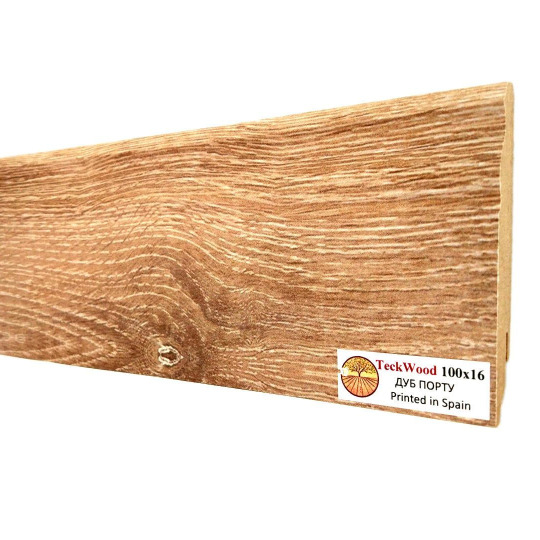 Плинтус TeckWood Цветной 100х16 Дуб Порту (Oak Porto) - фото 2