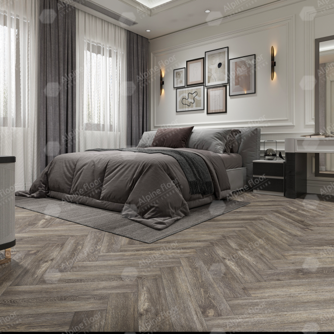 Кварц виниловый ламинат Alpine Floor Parquet Light ECO 13-8 Венге Грей - фото 5