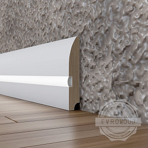 Плинтус Evrowood Evrowood  PN 080 led Неокрашенный