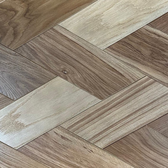 Паркет ёлка TOKAREV Паркет Итальянская 032 Косичка 032 15х140х324 Натур - фото 1