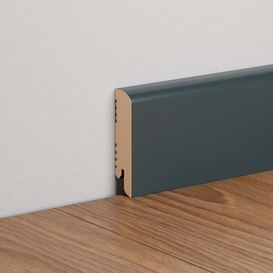 Плинтус Ликорн МДФ Цветной K-02 Антрацит - фото 1