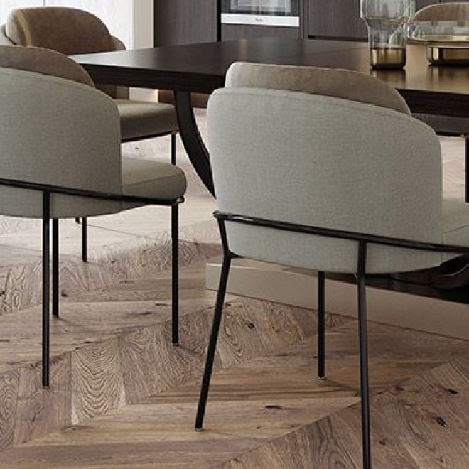 Паркет ёлка Barlinek Шеврон Дуб Scafell (Serene) - фото 3