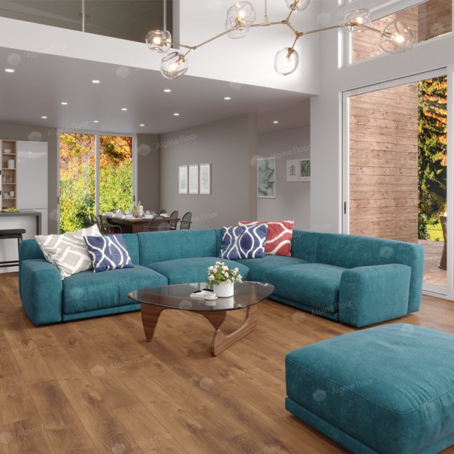 Кварц виниловый ламинат Alpine Floor Premium XL ECO 7-7 Дуб насыщенный - фото 2
