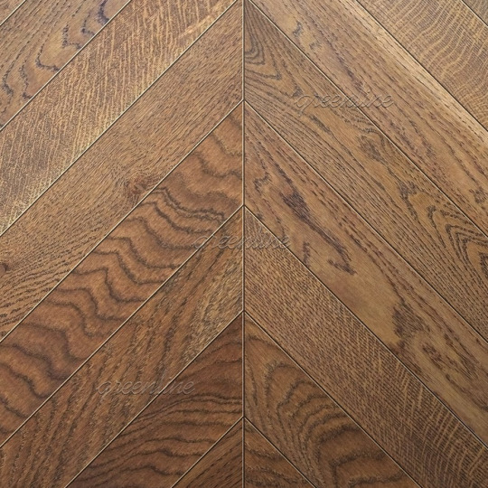 Паркет ёлка Greenline  808 Дуб Мелоди французская - фото 1