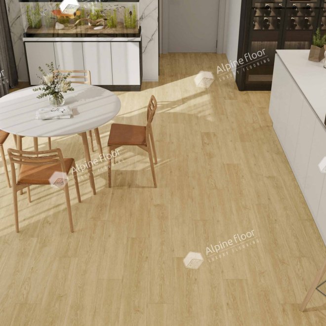 Кварц виниловый ламинат Alpine Floor Easy Line LVT ECO 3-23 Дуб Кремовый - фото 3
