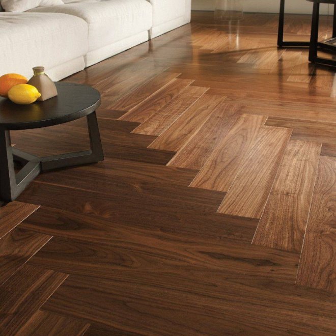 Инженерная доска Missouri Collection Missouri Орех Американский Herringbone селект Орех Американский Herringbone селект 16х90х510 - фото 2