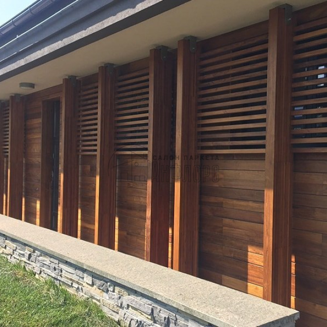 Террасная доска  Тик фасадная 125 см - фото 1