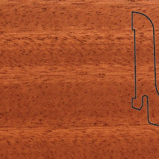 Плинтус Pedross 60х22 шпонированный - Махагон - фото 1