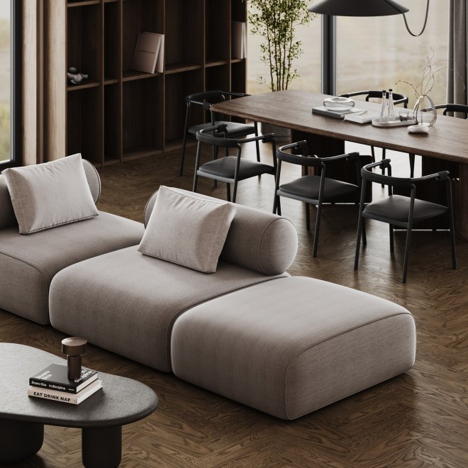 Кварц виниловый ламинат Quartz Parquet Штучный 44-413 Дуб Брауни - фото 2