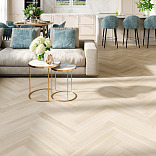 Паркет ёлка Esta Parket Herringbone 24021 Ash HB Elegant Frost Ivory Pores - 1