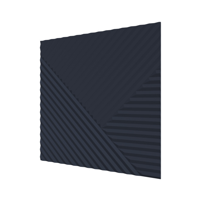 Стеновые панели Ликорн Пирамида Темно-синяя - фото 1