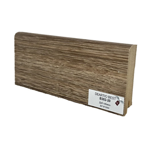 Плинтус DeArtio В302-20 Дуб тобакко от 16 мм  - фото 1