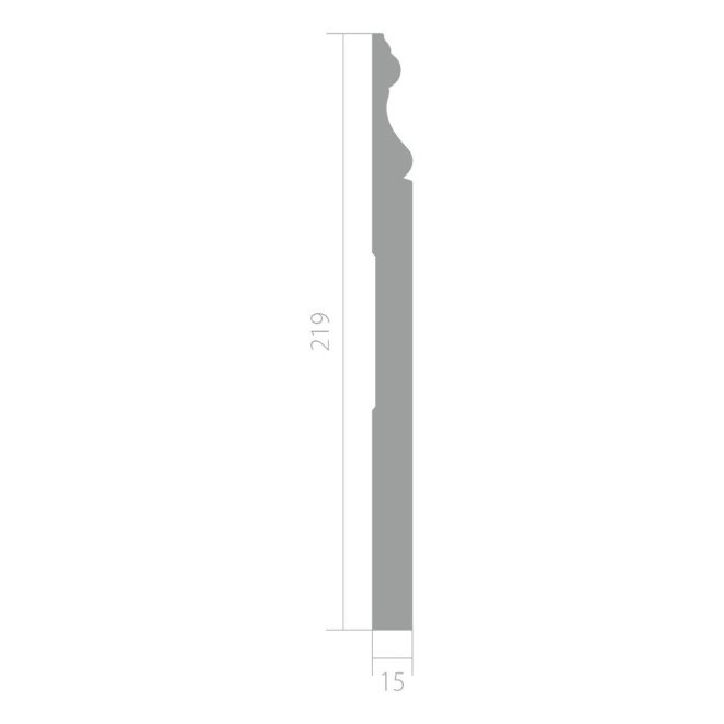 Плинтус Ultrawood Ultrawood Base 0005 i меловая основа - фото 5