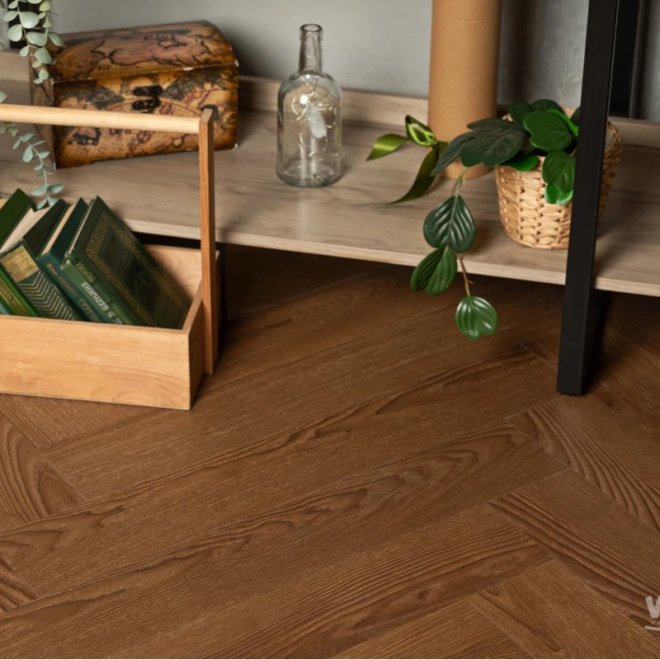 Кварц виниловый ламинат Vinilam Parquet Herringbone IS11200 Паркет Винсент - фото 4